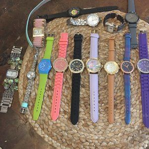 Lot of watches. Most coming from Charming Charlies